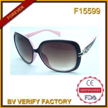 F15599 Italie marque grand cadre à la mode lunettes de soleil femmes